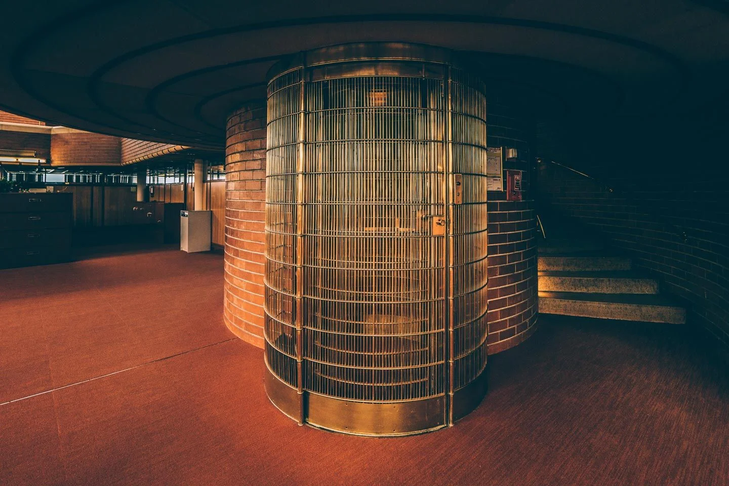 Johnson Research Tower and Administration Building marks Frank